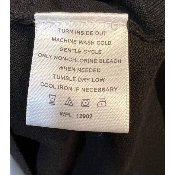 Tricots st Raphael Sweater Quarter Zip Black Size L Mock Neck - Picture 10 of 12